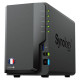 Ynisek Solution DS224+ 2Go Serveur de Stockage NAS 8To (2x 4To) WDRED Plus