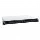 RS422+ - RS422+ Boîtier NAS Rack 1U pour 4 DD 3.5/2.5p 1.6GHz Dcore 2Go 2LAN GbE USB3.2