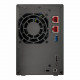 AS6702T - AS6702T NAS 2 baies 2.0/2.9 GHz QC 4Go - 2 LAN 2.5GbE - USB3.2 - 4 slots M.2 NVM