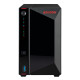 AS-5202T - AS-5202T Boîtier NAS pour 2 DD 3.5/2.5p Dualcore 2Go