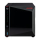 AS-5304T - AS-5304T Bt NAS 4 emp. QCore 4Go LAN GbE USB3