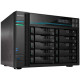 AS6510T - AS6510T NAS 10 baies 2.1 GHz QC 8Go - 2 LAN 2.5GbE + 2 10GbE - USB3.2 -