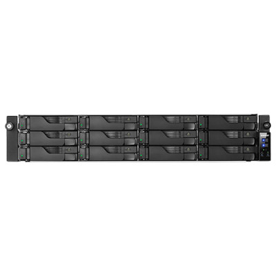 AS7112RDX/Rail - AS7112RDX Bt NAS Rack 12 emp. 3.4/4.6GHz QuadCore 8Go 4 Lan GbE USB3.2 + USB-C