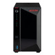 AS5402T - AS5402T NAS 2 baies 2.0/2.9 GHz QC 4Go - 2 LAN 2.5GbE - USB3.2 - 4 slots M.2 NVM