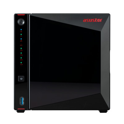 AS5404T - AS5404T NAS 4 baies 2.0/2.9 GHz QC 4Go - 2 LAN 2.5GbE - USB3.2 - 4 slots M.2 NVM