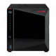 AS5404T - AS5404T NAS 4 baies 2.0/2.9 GHz QC 4Go - 2 LAN 2.5GbE - USB3.2 - 4 slots M.2 NVM